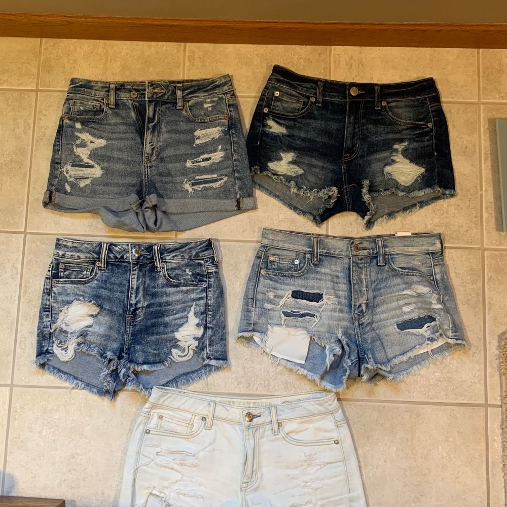 American Eagle bundle denim shorts size 4